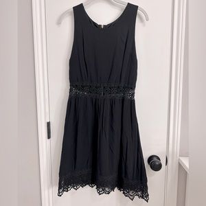 black lacy dress